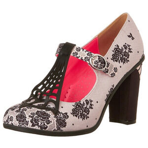 HOT CHOCOLATE DESIGN Size 36/6 Chocolaticas® Spider Web Mary Jane High Heel Pump